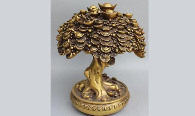 Tree of coins for prosperity