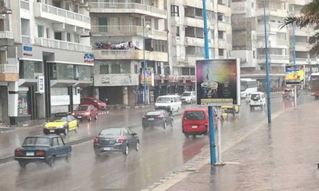 Heavy rain in Alexandria (Al-Ahram)