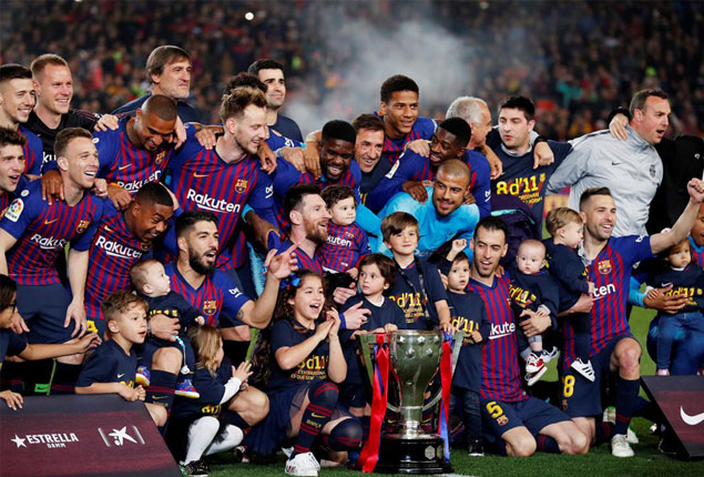 PHOTO GALLERY: Barcelona celebrate 26th La Liga title