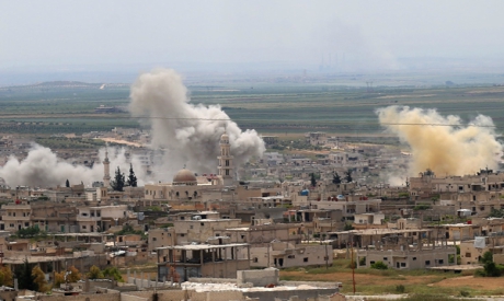 Shelling by Syrian government forces in Idlib