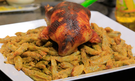 Egyptian rice stuffed Cabbage leaves and whole roasted duck recipes Photo credit: CBC Sofra 