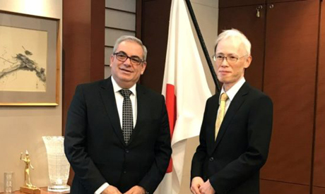 Jean Jabbour, WHO representative in Egypt and Mr Masaki Noke, Ambassador of Japan to Egypt 