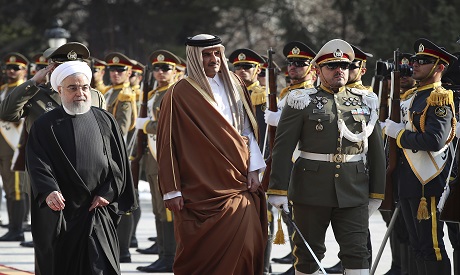 Emir of Qatar Sheikh Tamim in Iran