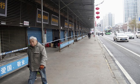 The closed Huanan Seafood in China 