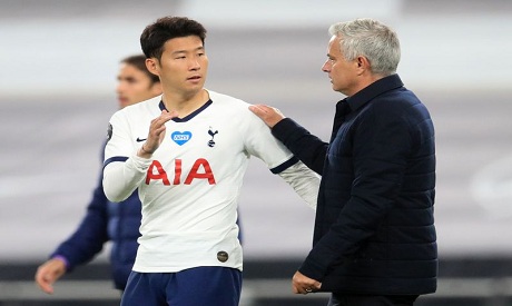 Jose Mourinho and Song Heung-min
