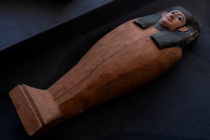  wooden sarcophagus