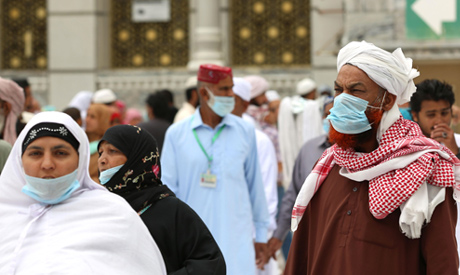 Muslim worshippers circumambulate the sacred Kaaba in Mecca