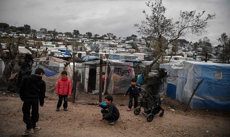 Migrants in Greek border 