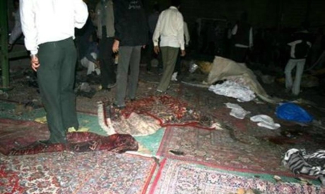 Mosque after a bomb explosion in Shiraz, Iran