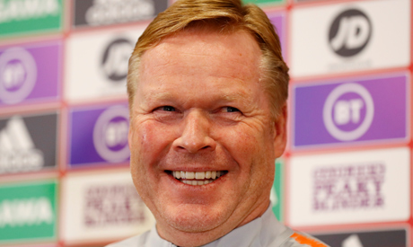 FILE PHOTO: Netherlands coach Ronald Koeman during the press conference.  Reuters