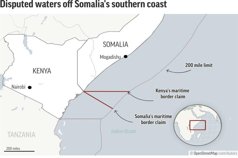 Maritime Boundary disputes between somalia and kenya