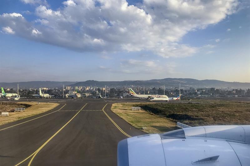 Planes sit on the tarmac at Bole International Airport in Addis Ababa, Ethiopia Wednesday, March 10,