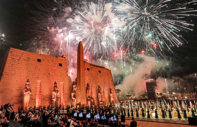 The glitzy ceremony promoting Luxor as a great open-air          museum
