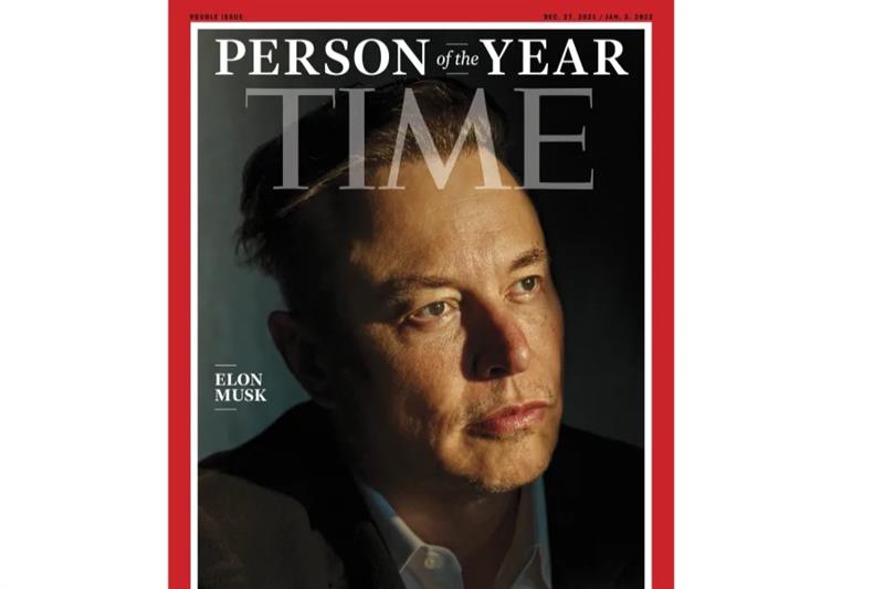 Time magazine shows Elon Musk on the cover 