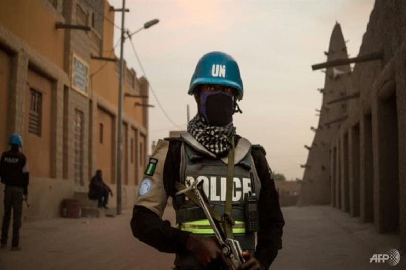 Policemen of the United Nations Stabilization Mission in Mali 
