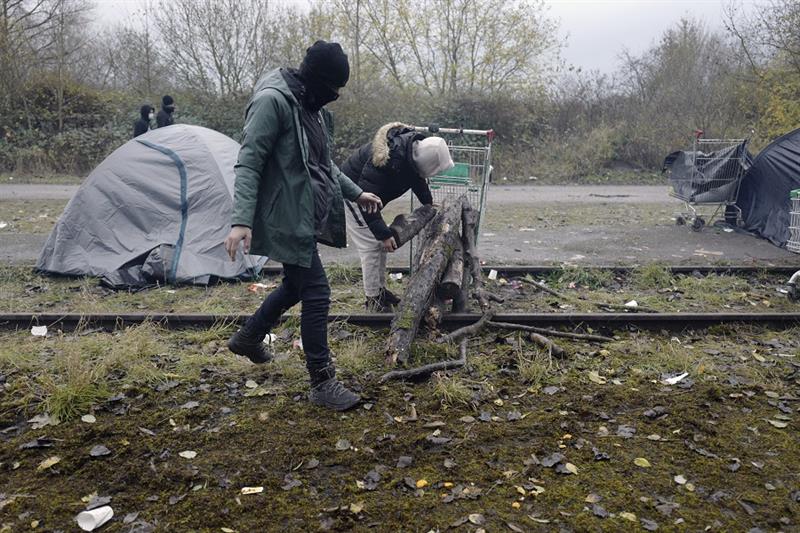 Migrants in Calais, France 