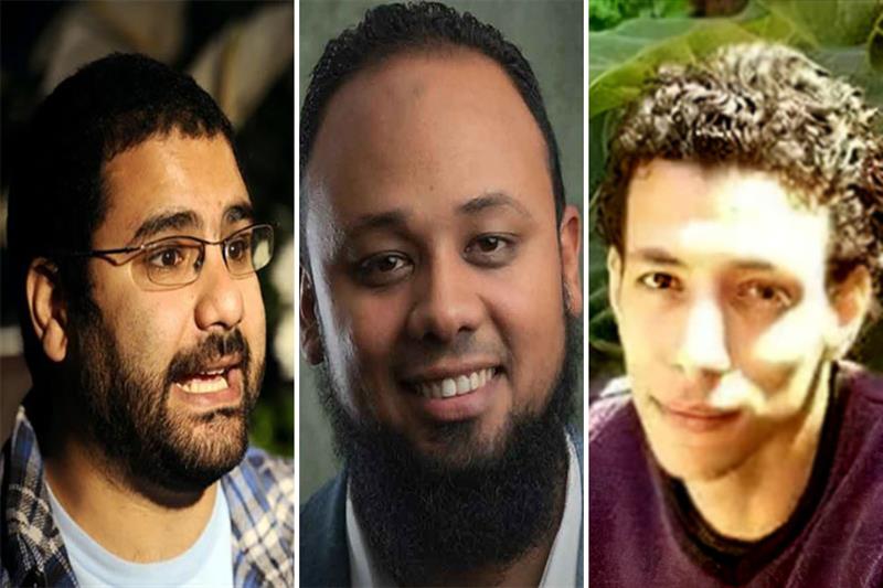 Egyptian activists Alaa Abdel-Fattah, Oxygen, lawyer Baqer 