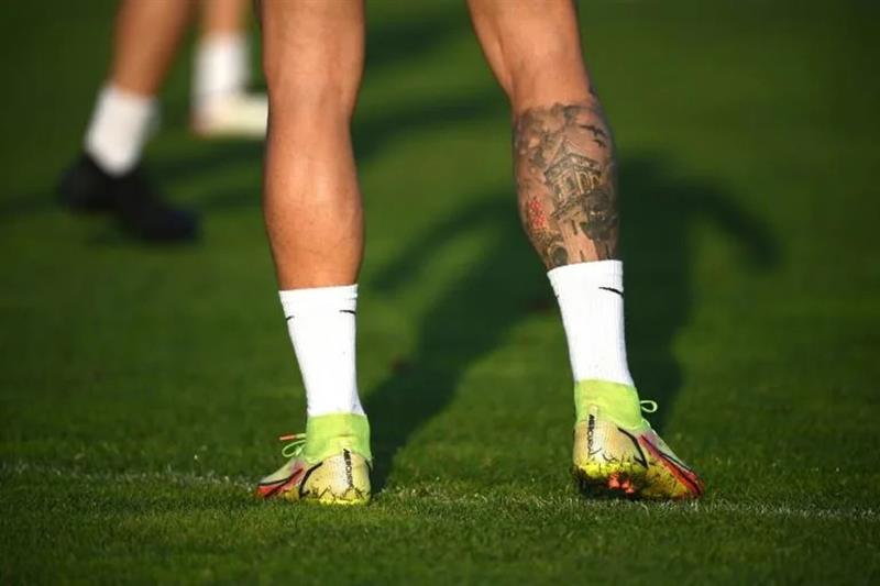 Tattooed footballer