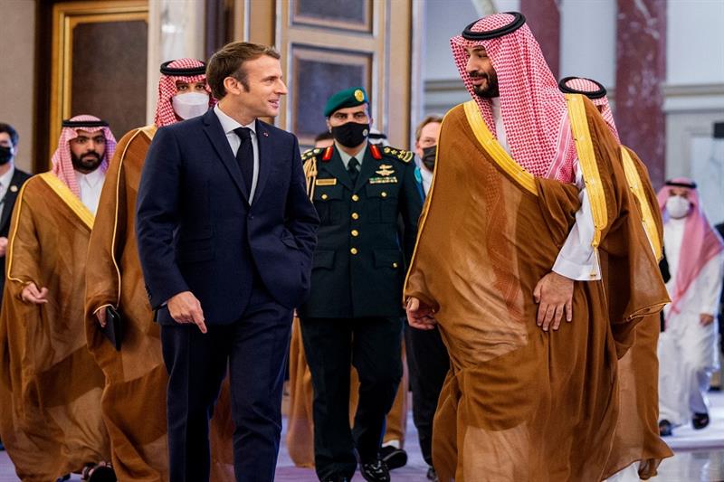 Macron   The Saudi Crown Prince 