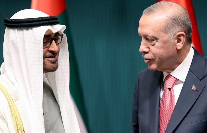 Bin Zayed with Erdogan in the UAE