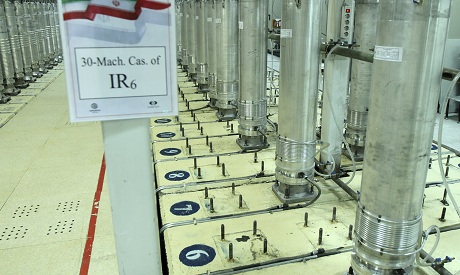 Centrifuge machines in the Natanz uranium enrichment facility in Iran. AP