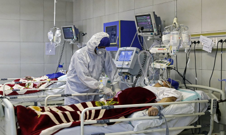 Patient infected with coronavirus in Iran