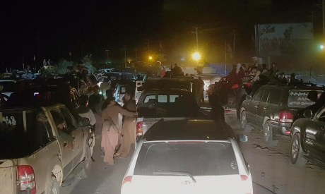 Afghan military and officials leave Kandahar city, Afghanistan