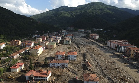 Turkish town flooded