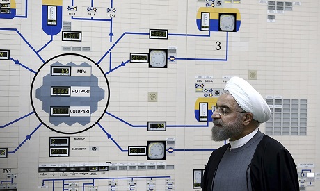 Rouhani reviewing nuclear chart