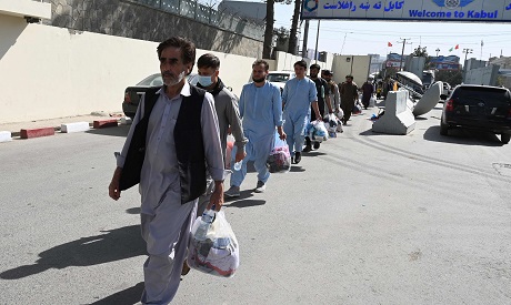 Afghans at Kabul Airport