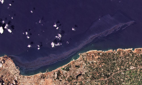 Oil spill off Syrian coast
