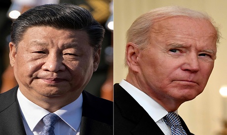 Chinese President Xi Jinping (L) and US President Joe Biden. AFP 