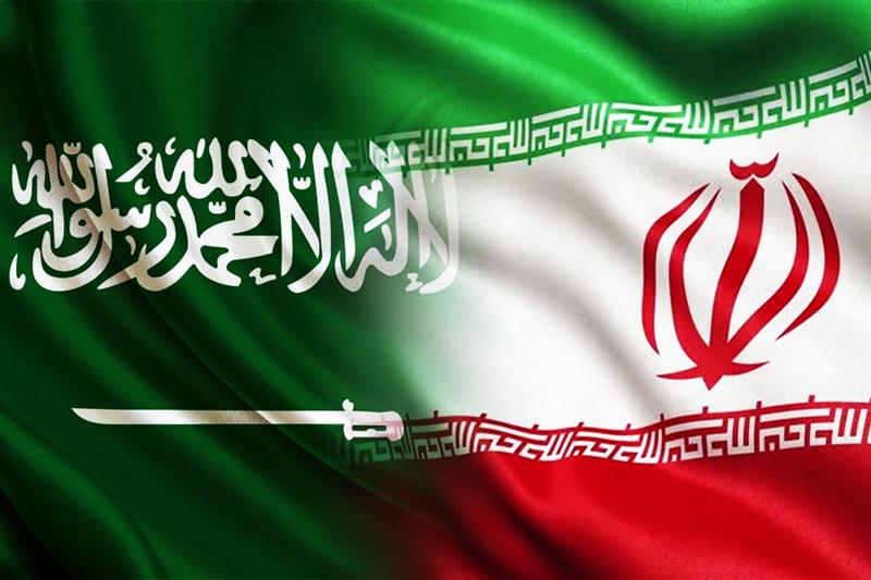 Saudi and Iranian Flags