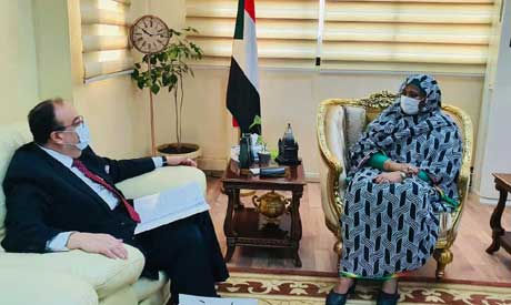FM Al-Mahdi receives Egytptian ambassador to Khartoum