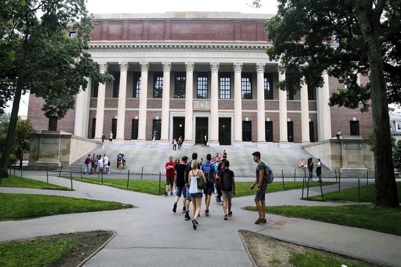 Library in Harvard University, US 