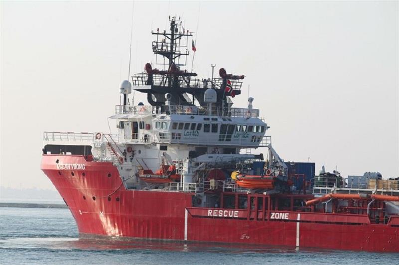 The Ocean Viking rescue ship 