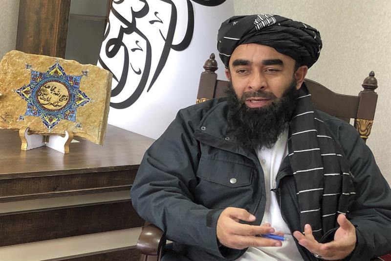 Taliban government spokesman Zabihullah Mujahid 