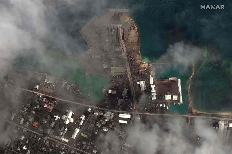 Satellite image for volcanic ash of Tonga 