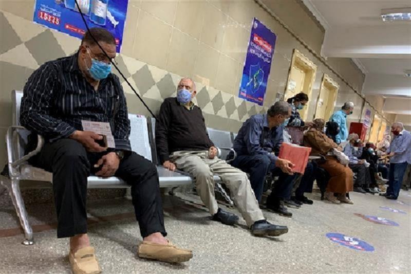 A file photo of Egyptians waiting for their turn in vaccination at a Cairo hospital (Photo: AFP)