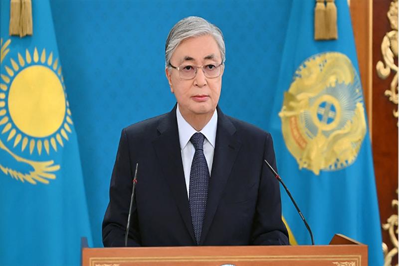 Kazakh President Kassym-Jomart Tokayev