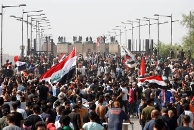  Thousands of Iraqis mark 3rd anniversary of nationwide protests