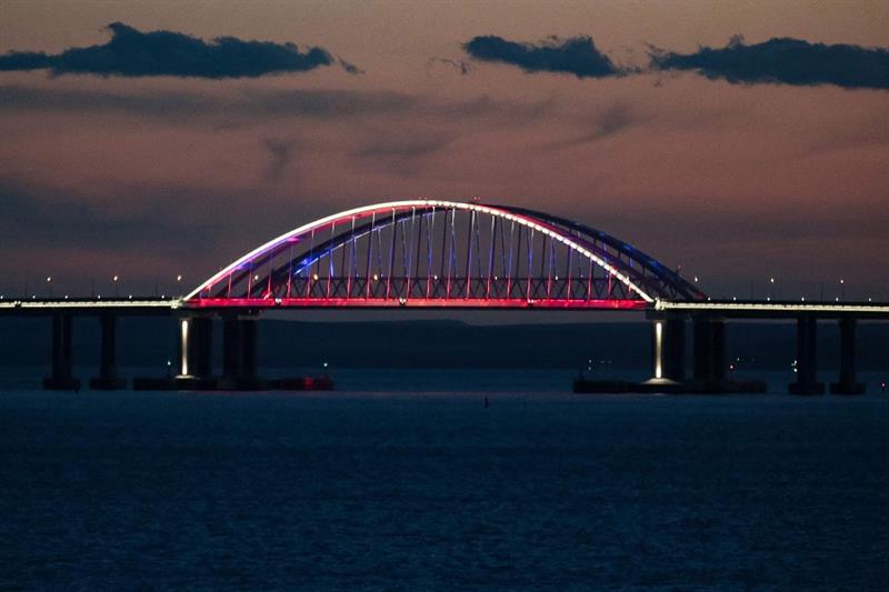 Kerch Bridge that links Crimea to Russia