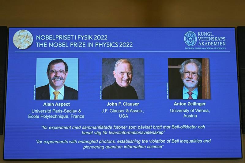 Three Nobel prize winners in Physics 2022