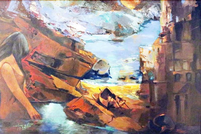 Abdel-Rahim Shahin s painting on show at Dai gallery