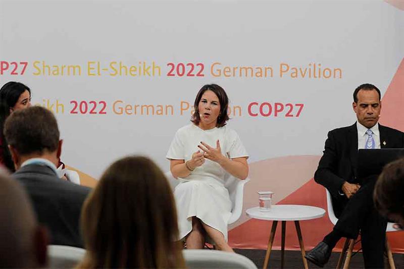 Germany s Foreign Minister Annalena Baerbock speaks at the COP27 climate summit in Egypt s Red Sea r