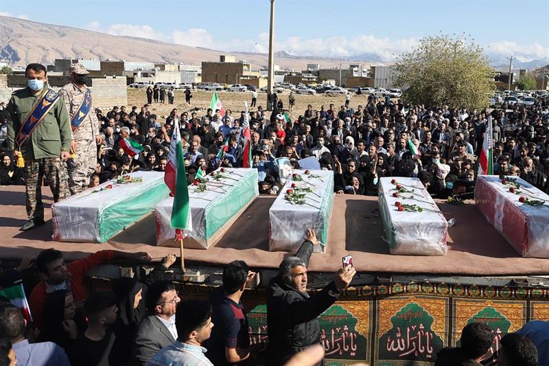 Iran protests coffins funeral