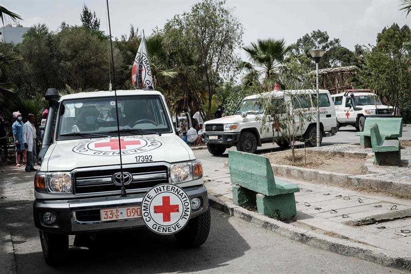 Ambulance of ICRC in Tigray, Ethiopia 