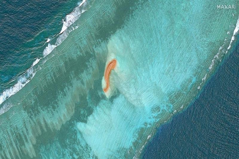 Eldad Reef in the Spratly Islands, South China Sea