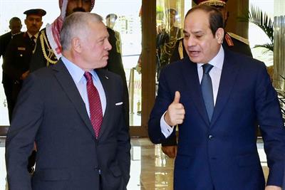 Sisi, Jordan's Abdullah agree to enhance efforts to revive Palestinian-Israeli peace process