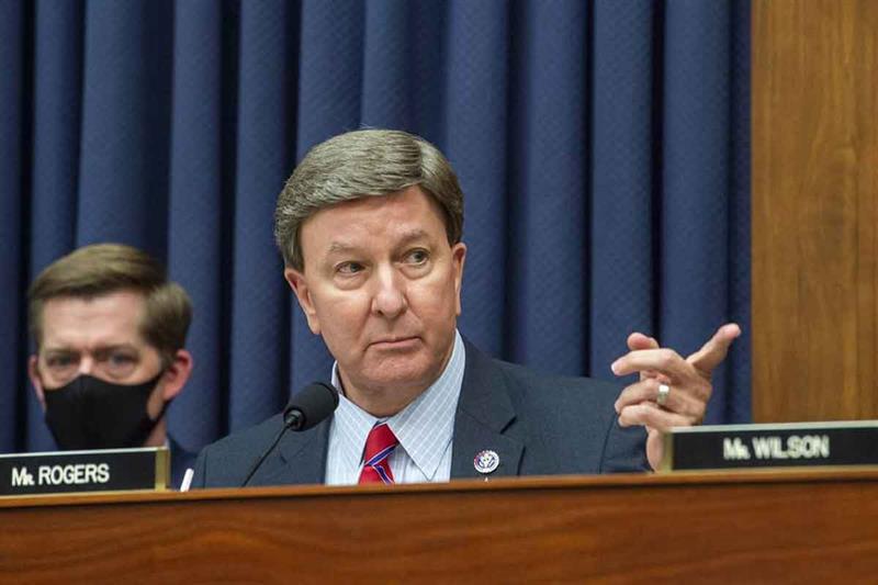 The top Republican on the House Armed Services Committee, Rep. Mike Rogers of Alabama, speaks during